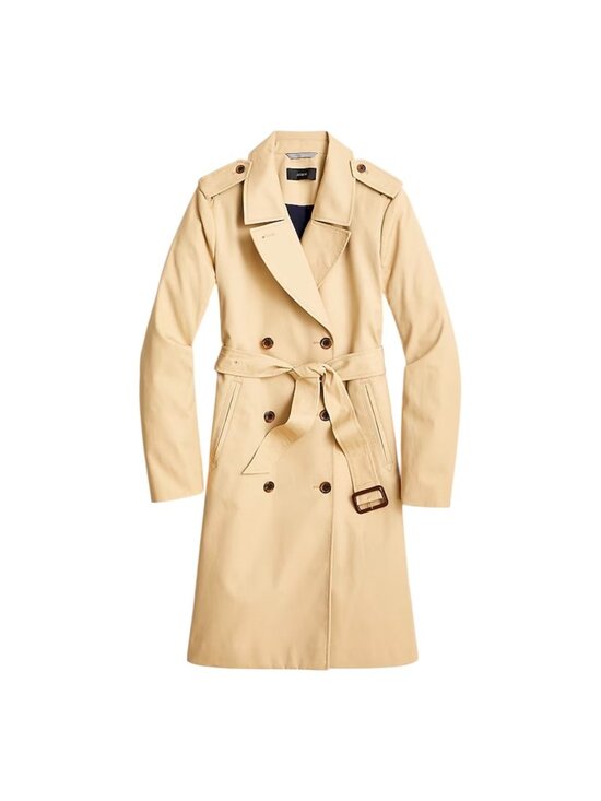 J. Crew Jackets & Blazers - NWT J.Crew Icon Trench Coat Vintage Khaki Double Breasted Belted Size 14